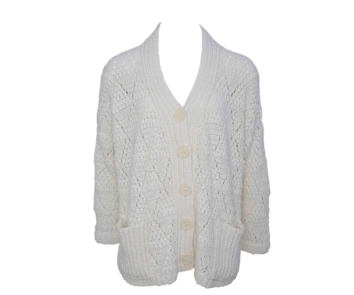Snow Crocheted Cardigan With Pockets - a8caca2f1d8a-123-2